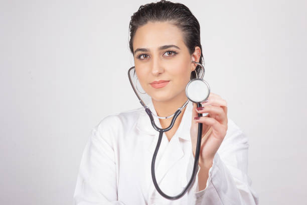 young female doctor with stethoscope