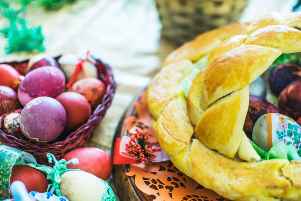 Easter Dining stock photo