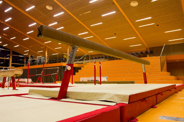 istock Gymnastic equipment in a gym 1191979588