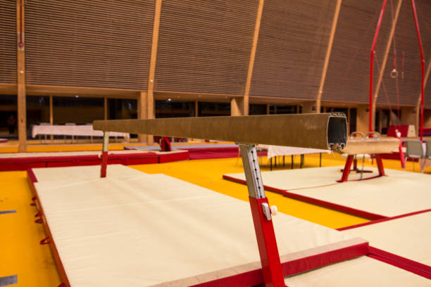 istock Gymnastic equipment in a gym 1191980785