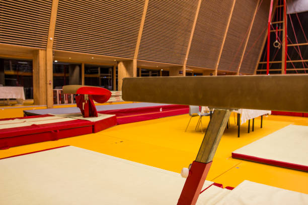 istock Gymnastic equipment in a gym 1191980815