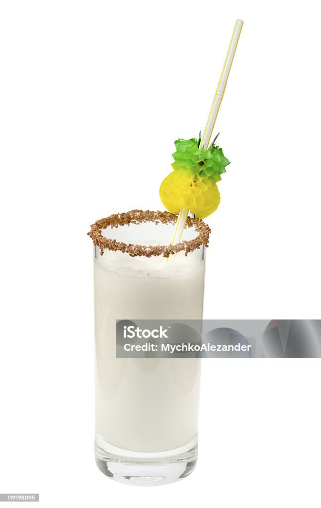 Tropische coco w cocktail - Lizenzfrei Alkoholisches Getränk Stock-Foto