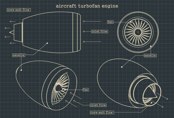 ターボファンエンジン - jet engine illustrations点のイラスト素材／クリップアート素材／マンガ素材／アイコン素材