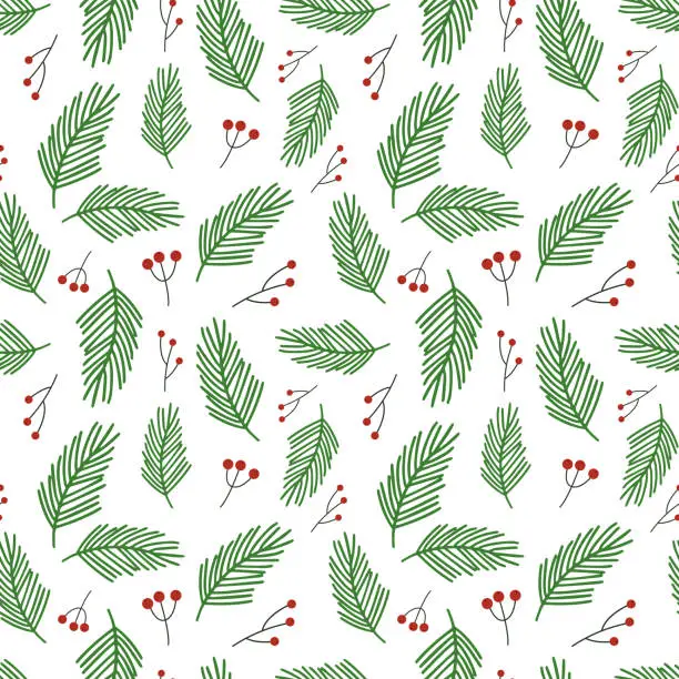 Vector illustration of Christmas vector pattern