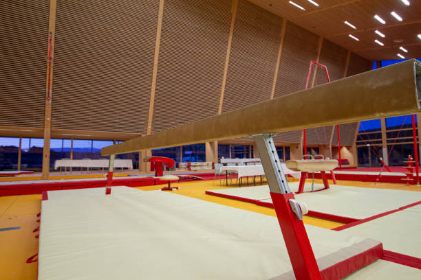 istock Gymnastic equipment in a gym 1191981691