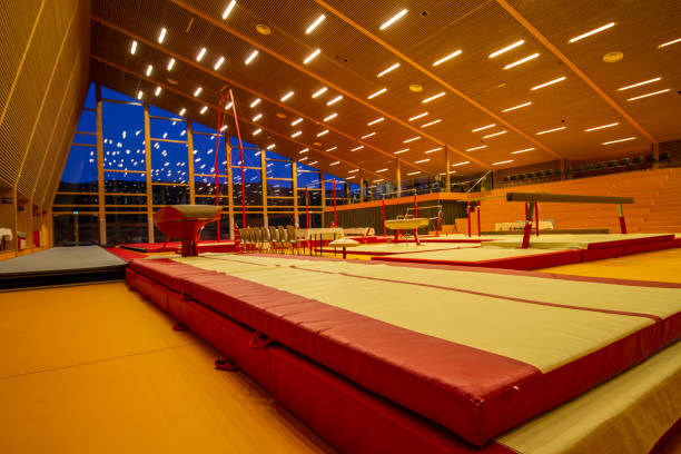 istock Gymnastic equipment in a gym 1191983227
