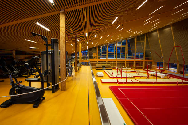 istock Gymnastic equipment in a gym 1191984775