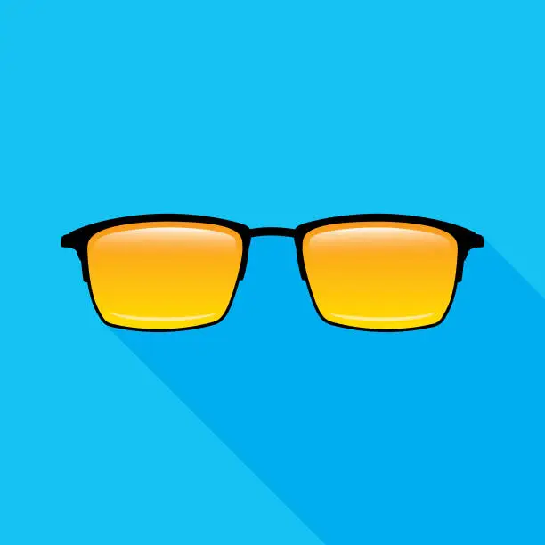 Vector illustration of Retro Sunglasses Icon