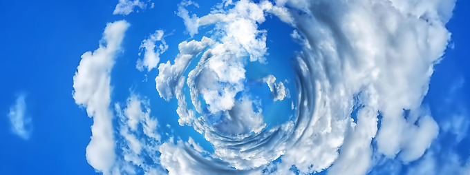 Abstract cloud vortex