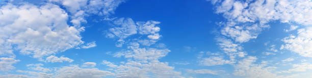 istock Panorama sky with cloud on a sunny day. Beautiful cirrus cloud. 1191993918