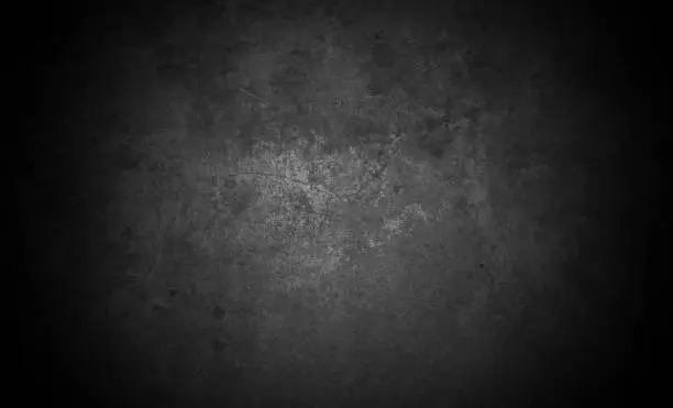 Photo of Old wall texture cement dark black gray  background abstract grey color design are light with white gradient background.