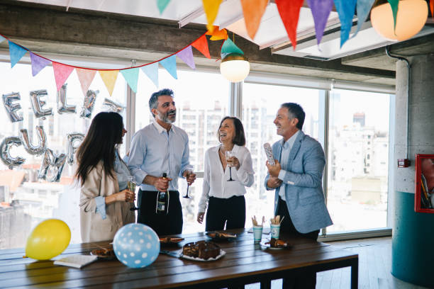 istock Birthday party celebratory toast 1191996532