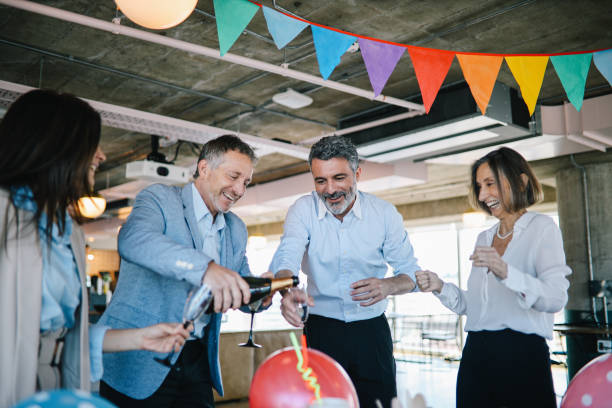 istock Birthday party celebratory toast 1191996636