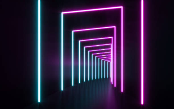 istock Blue and purple neon 1191998584