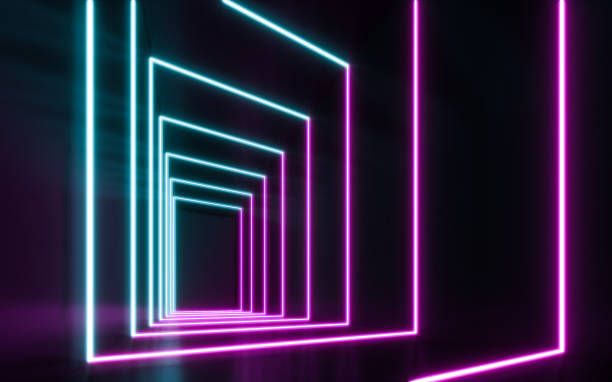 istock Blue and purple neon 1191998606