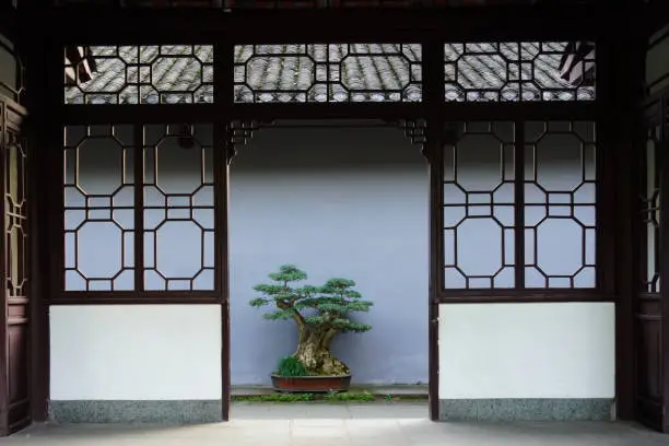 Photo of Beautiful oriental door at Chengdu.