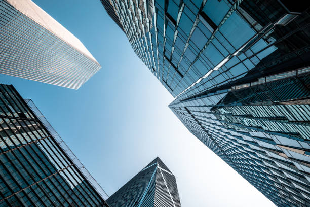 istock Low angle shot of modern architecture 1192011391