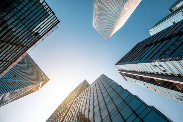 istock Low angle shot of modern architecture 1192012629