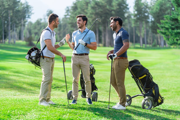 istock Friends Playing Golf on a Beautiful Sunny Day 1192024374