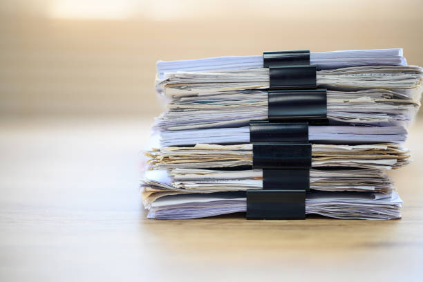istock The documents are in the file, placed on the office desk. 1192025476