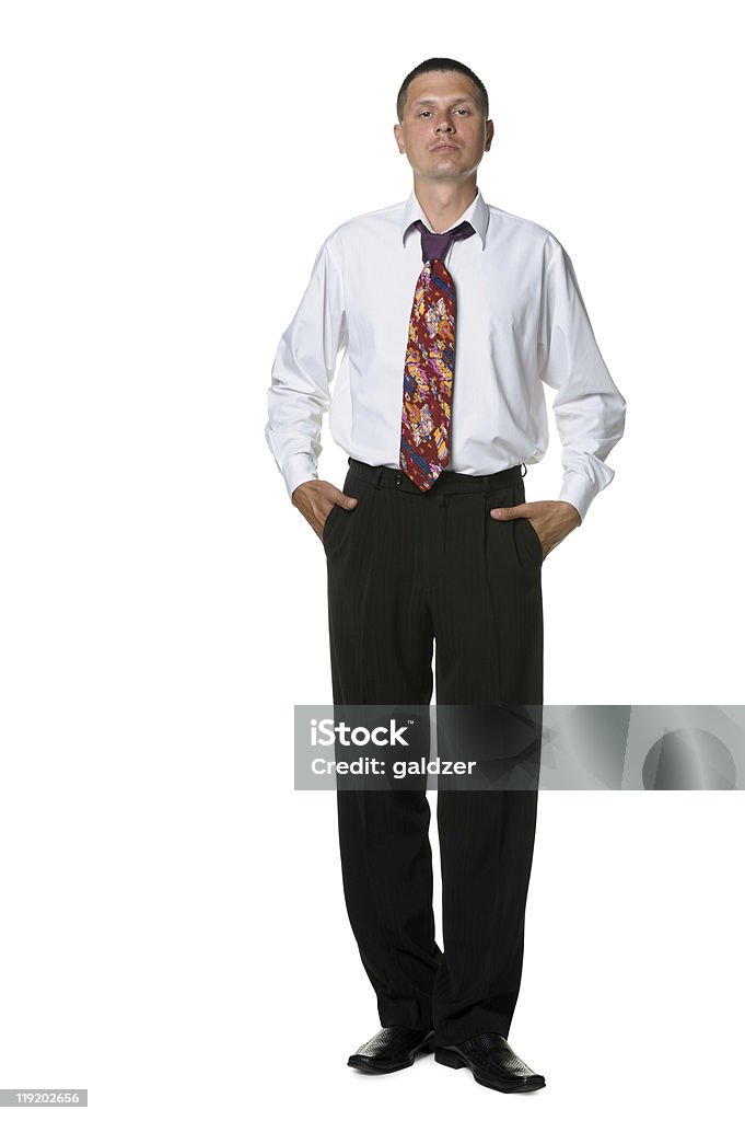 El hombre en camisa y corbata - Foto de stock de A la moda libre de derechos