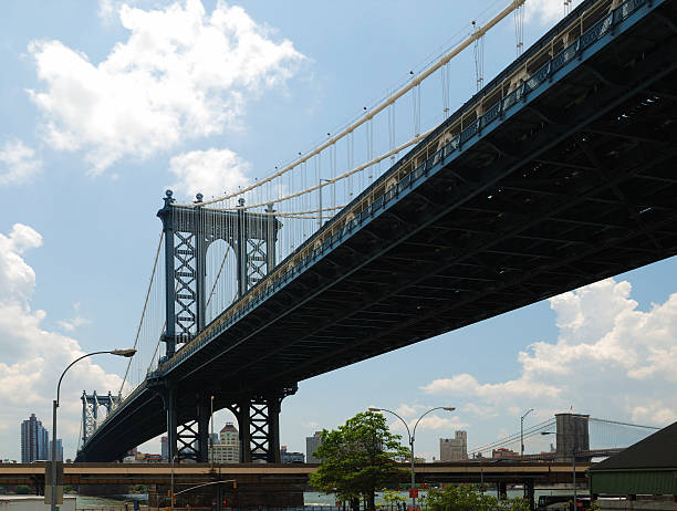 istock Brooklyn bridge against the blue sky, New York 119202667
