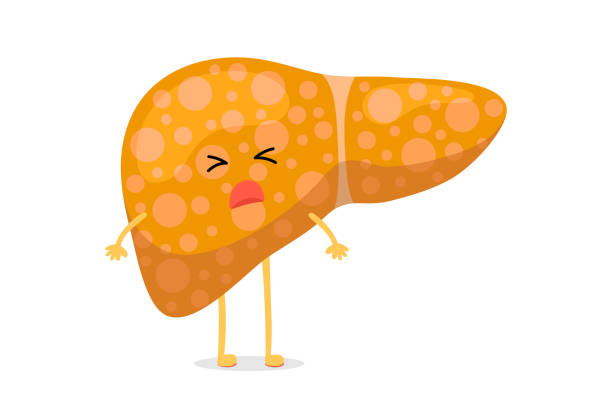 Sick Unhealthy Cartoon Liver Character Suffers From Jaundice Or Hepatitis  And Suffering Pain Human Exocrine Gland Organ Destruction Concept Vector  Illustration Stock Illustration - Download Image Now - iStock