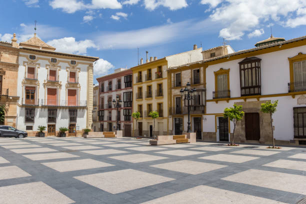Plaza Espana square in the historic center of Lorca Plaza Espana square in the historic center of Lorca, Spain lorca stock pictures, royalty-free photos & images