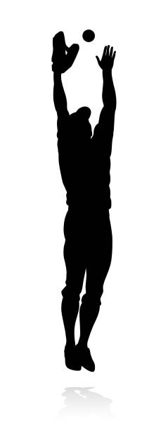Baseball Player Silhouette Baseball player in sports pose detailed silhouette softball pitcher stock illustrations