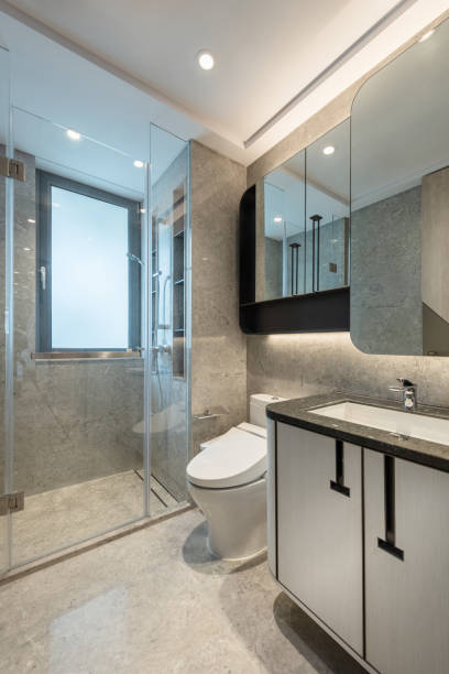 istock Modern city apartment bathroom 1192050500