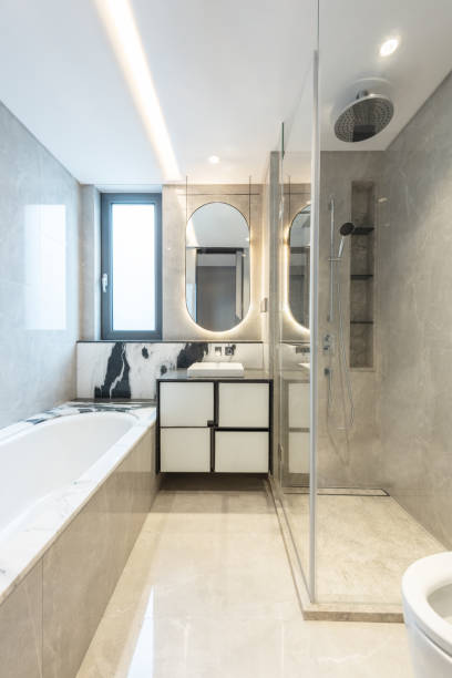 istock Modern city appartment bathroom 1192050918