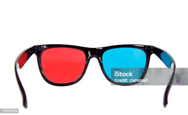 Drei Dimensionale Eyeglasses Stockfoto und mehr Bilder von 3D-Brille - 3D-Brille, Blau, Brille