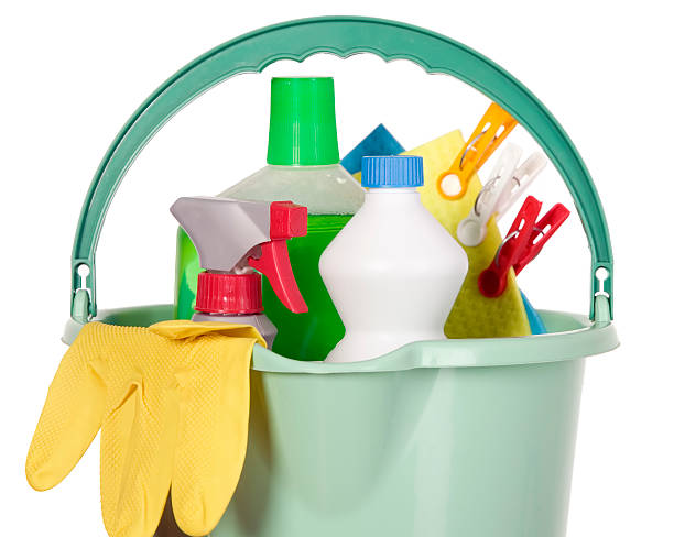 istock Bucket filled with cleaning industry tools 119205319