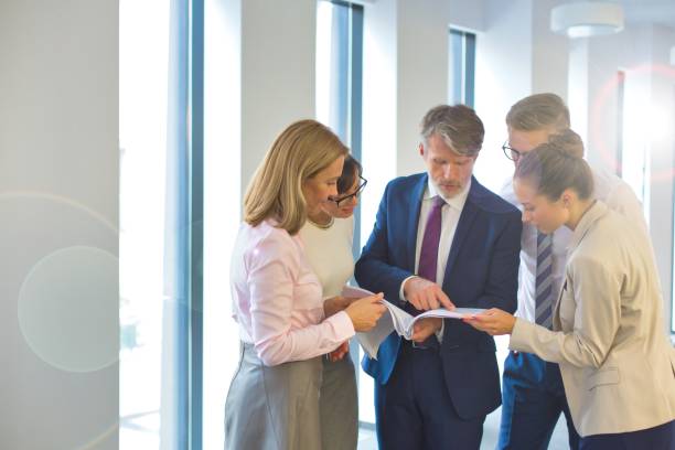 istock Business people on meeting in office 1192057103