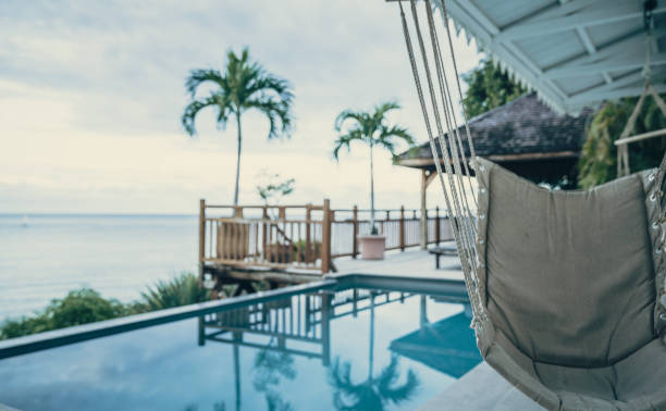 istock Luxury Villa with Terrace and Infinity Pool with Ocean Views 1192057186