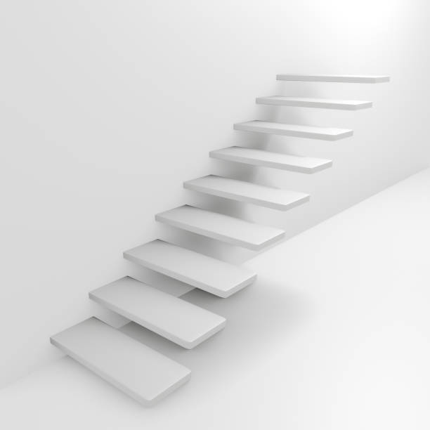 istock Staircase with steps in the wall 1192057805