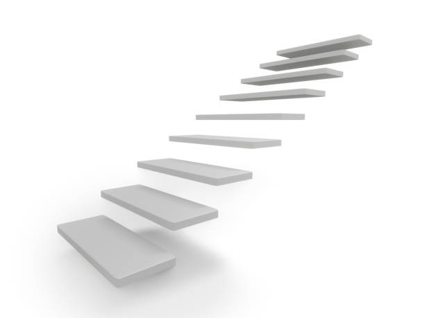 istock Staircase with steps in the air 1192057820