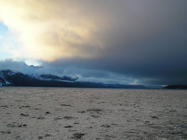 Turnagain Arm in Alaska  portage valley stock pictures, royalty-free photos & images