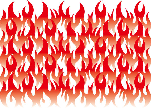 Fire image vector background material Fire image vector background material flame patterns stock illustrations