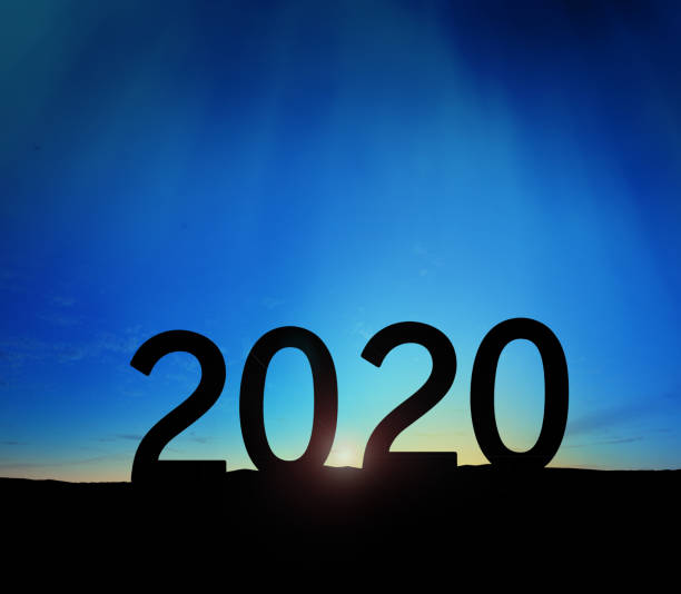 istock New year 2020, silhouette at hill 1192068340