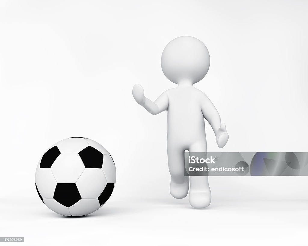 Persone che giocano a calcio sport - Foto stock royalty-free di Adulto
