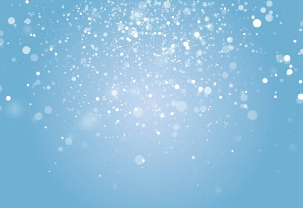 зимний снег лопнул - снегопад stock illustrations