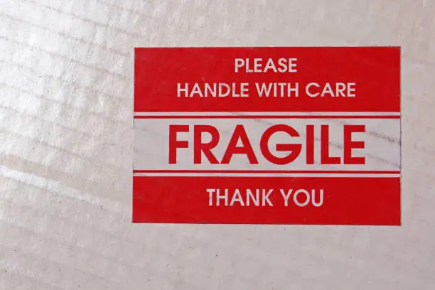 Photo of Fragile sticker
