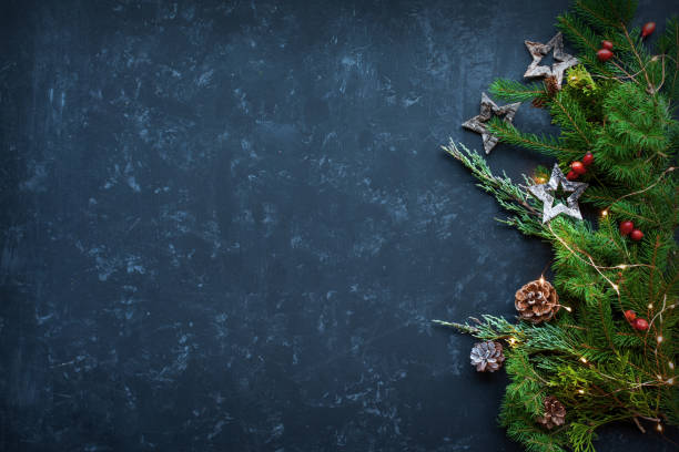 istock Branched christmas garland 1192077552