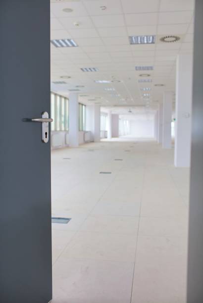 istock Interior of empty corridor in new office 1192080347