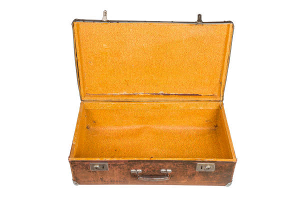 istock old opened brown soviet fiber suitcase isolated on white background 1192082758