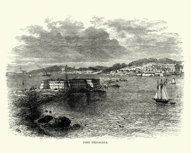 istock View of Fort Pensacola, USA, 19th Century 1192085454