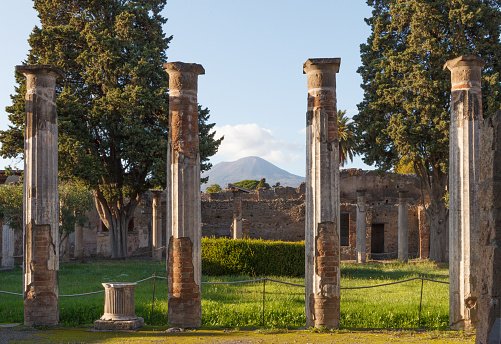 House of the faun of Pompeii (Pompei). Ancient Roman city in Pompei, Province of Naples, Campania, Italy
