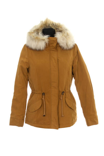 istock Parka jacket with a hood isolated on white background 1192088740