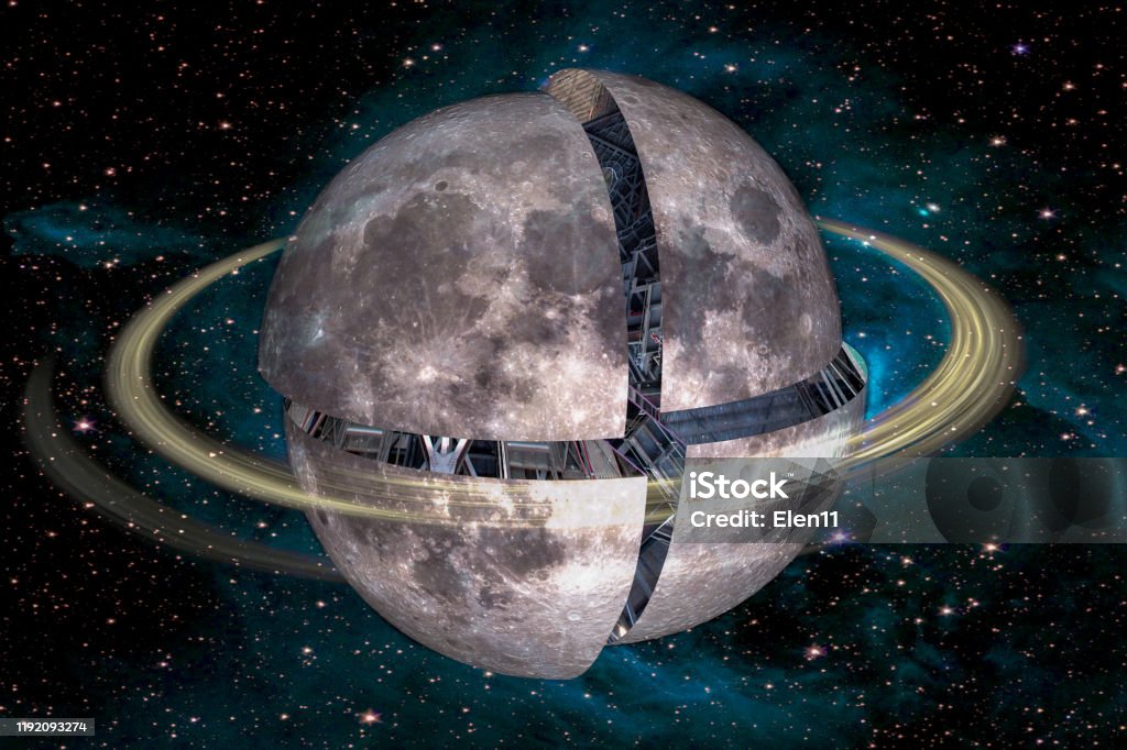 Separate parts of the moon with technological slices and a ring in outer space. Concept of extraterrestrial artificial origin of the moon. Elements of this image furnished by NASA. Separate parts of the moon with technological slices and a ring in outer space. Concept of extraterrestrial artificial origin of the moon. Elements of this image furnished by NASA.
/urls:
https://images.nasa.gov/details-GSFC_20171208_Archive_e000868.html
https://images.nasa.gov/details-KSC-20170322-PH_SWW01_0046.html
https://images.nasa.gov/details-PIA07841.html
https://images.nasa.gov/details-PIA15415.html
https://images-assets.nasa.gov/image/PIA06939/PIA06939~orig.jpg
https://images.nasa.gov/details-PIA06939.html Moon Stock Photo Separate parts of the moon with technological slices and a ring in outer space. Concept of extraterrestrial artificial origin of the moon. Elements of this image furnished by NASA. Separate parts of the moon with technological slices and a ring in outer space. Concept of extraterrestrial artificial origin of the moon. Elements of this image furnished by NASA.
/urls:
https://images.nasa.gov/details-GSFC_20171208_Archive_e000868.html
https://images.nasa.gov/details-KSC-20170322-PH_SWW01_0046.html
https://images.nasa.gov/details-PIA07841.html
https://images.nasa.gov/details-PIA15415.html
https://images-assets.nasa.gov/image/PIA06939/PIA06939~orig.jpg
https://images.nasa.gov/details-PIA06939.html Moon Stock Photo